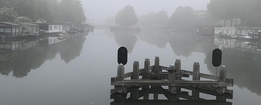 mist bij de muntsluis
